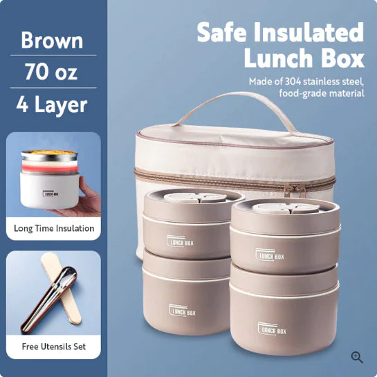 Portable Self-Warming Lunch Box