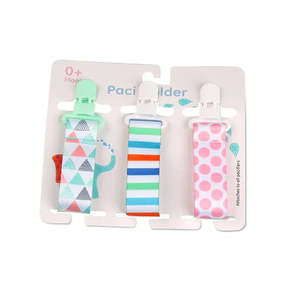 Cartoon Pattern Baby Pacifier Teether Pack of Three