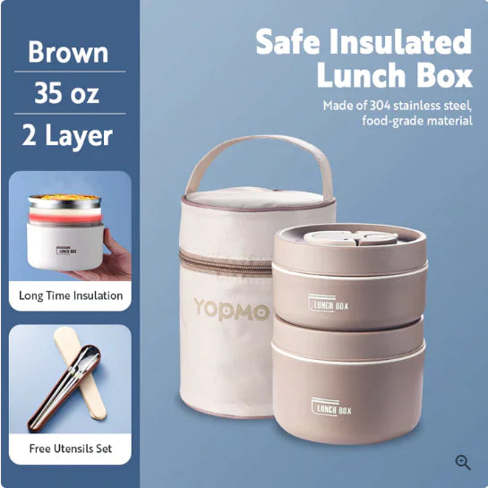 Portable Self-Warming Lunch Box