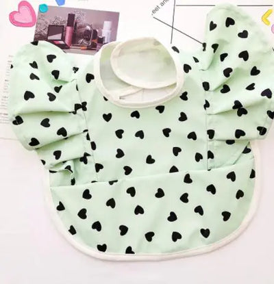 Baby Meal Pocket Waterproof Bib with Angel Wing Design