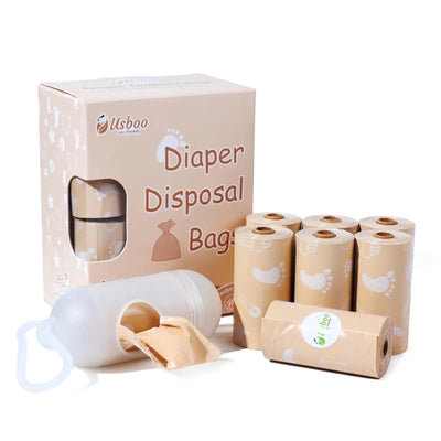 Biodegradable Diaper Disposal Bags – with Portable Dispenser