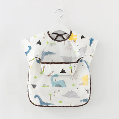Waterproof Long Sleeve Kids Smock Apron for Eating