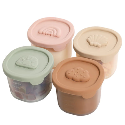 PureSilicone Baby Food Keepers 4-Pack