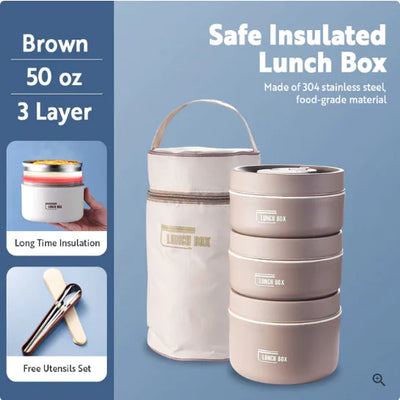 Portable Self-Warming Lunch Box