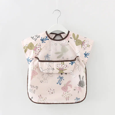 Waterproof Long Sleeve Kids Smock Apron for Eating