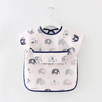 Waterproof Long Sleeve Kids Smock Apron for Eating